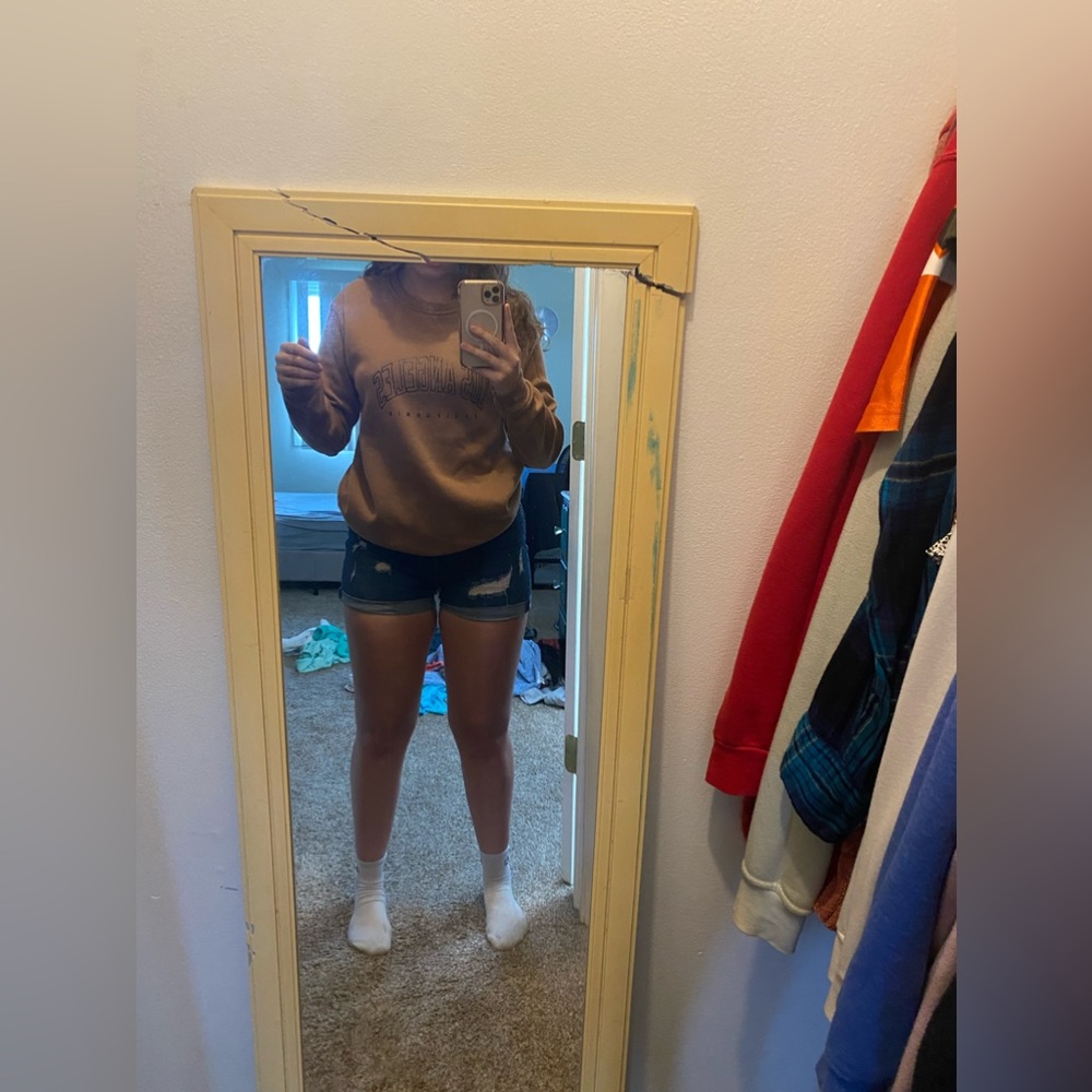 brown los angeles crew neck